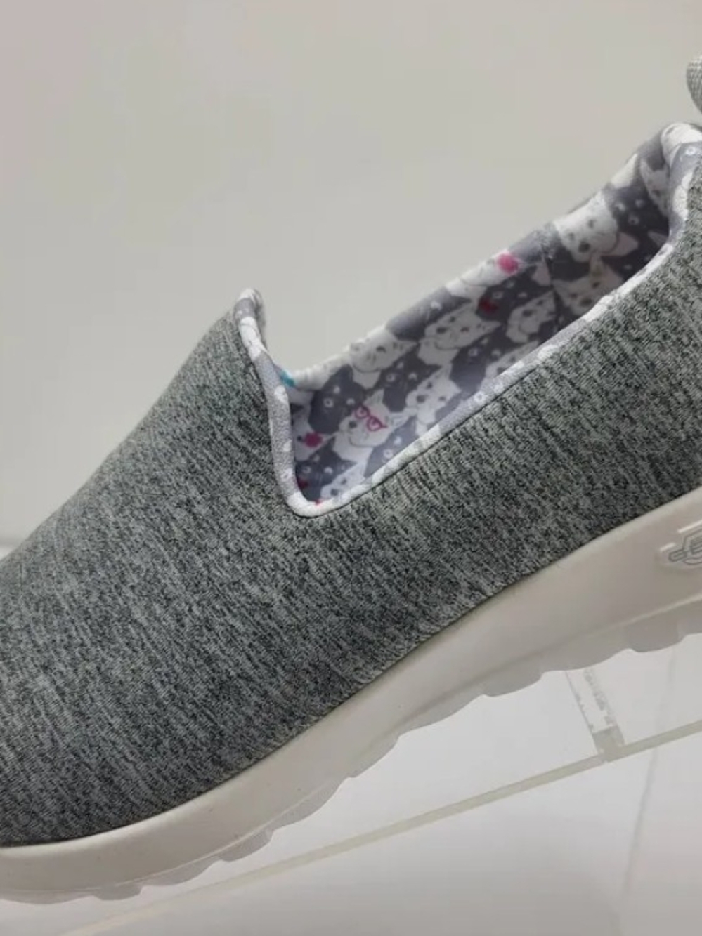 Skechers Women's Gray Slip-On Sneakers - Picture 2 of 3